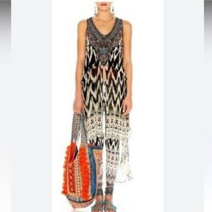 Camilla Call of the Wild Multilayer Silk Top